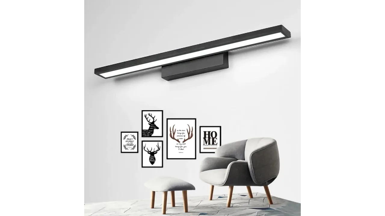 Aplică de baie LED pentru oglindă culoare neagră lungime 60 cm model APP840 [7]
