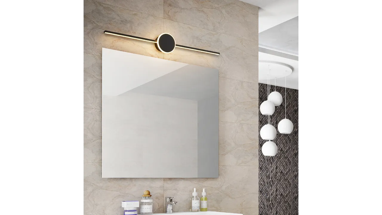 Aplică de baie LED pentru oglindă culoare neagră lungime 60 cm model APP848 [5]