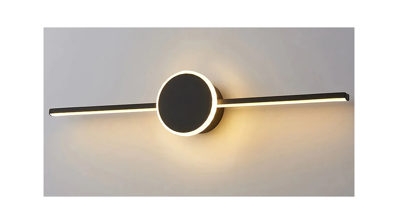 Aplică de baie LED pentru oglindă culoare neagră lungime 60 cm model APP848 [4]