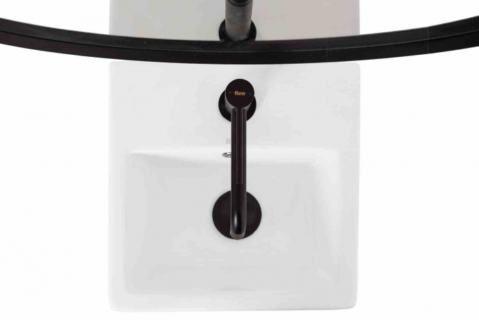Lavoar independent formă pătrată înălțime 82 cm culoare alb model Kamila [4]