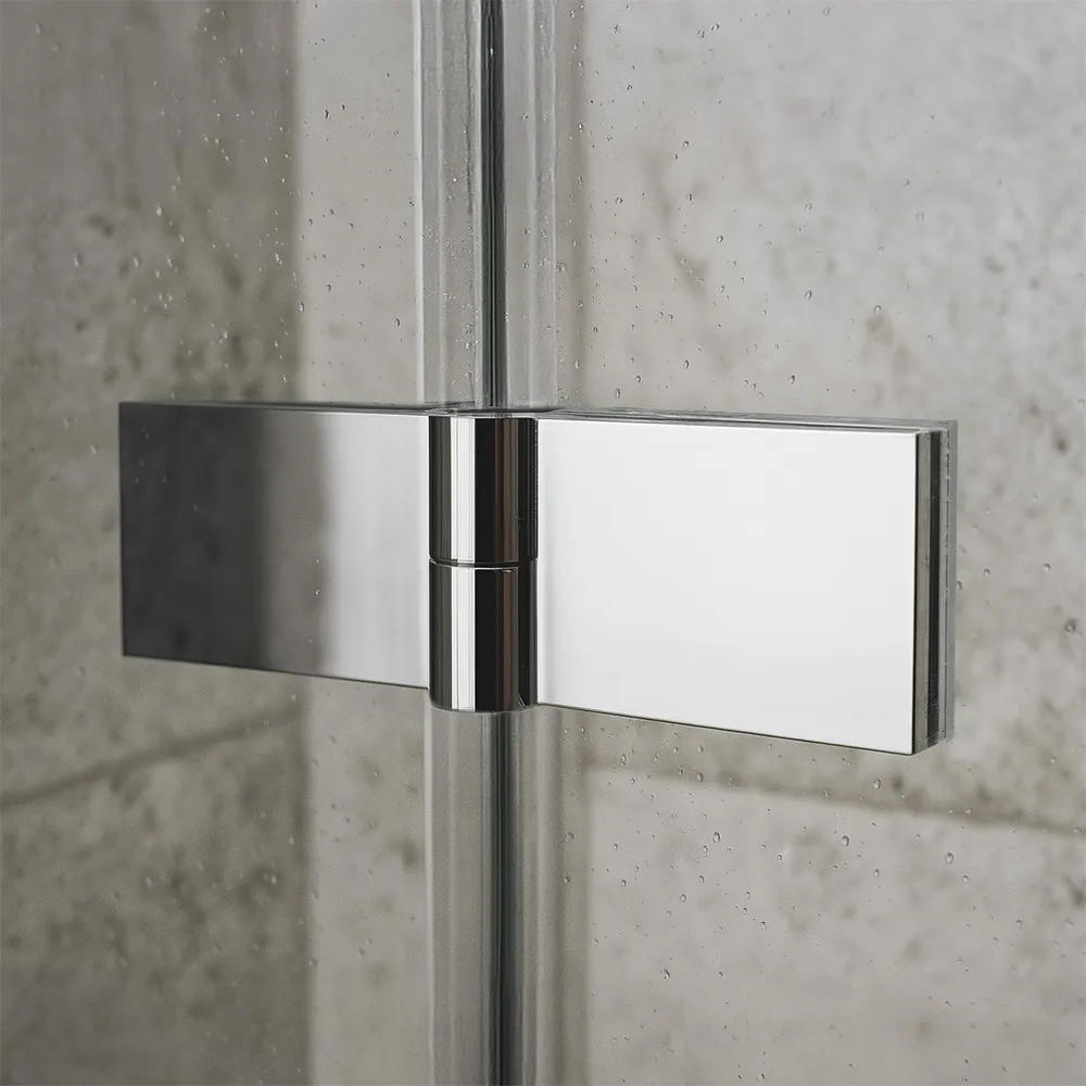 Ușă duș batantă 100 cm finisaj crom lucios sticlă securizată transparentă model Atlas Left Chrome [5]