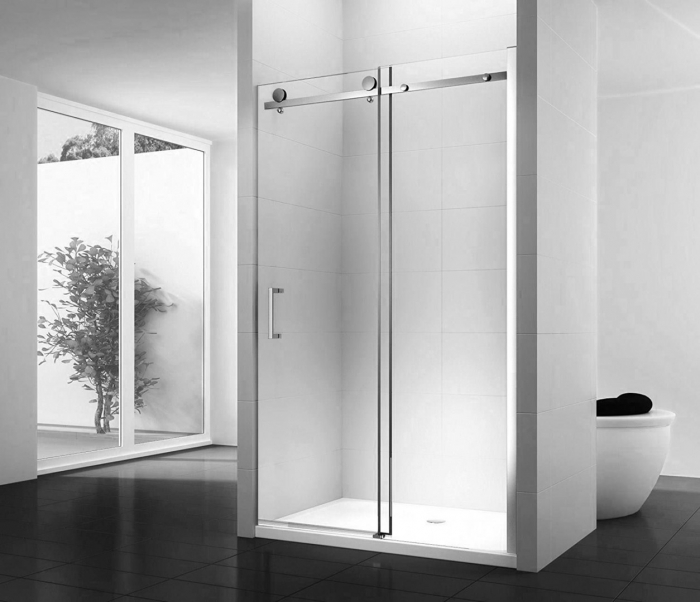 Ușă duș culisantă mărime 120 cm culoare crom lucios sticlă securizată de 8 mm model Nixon Chrome Right [2]