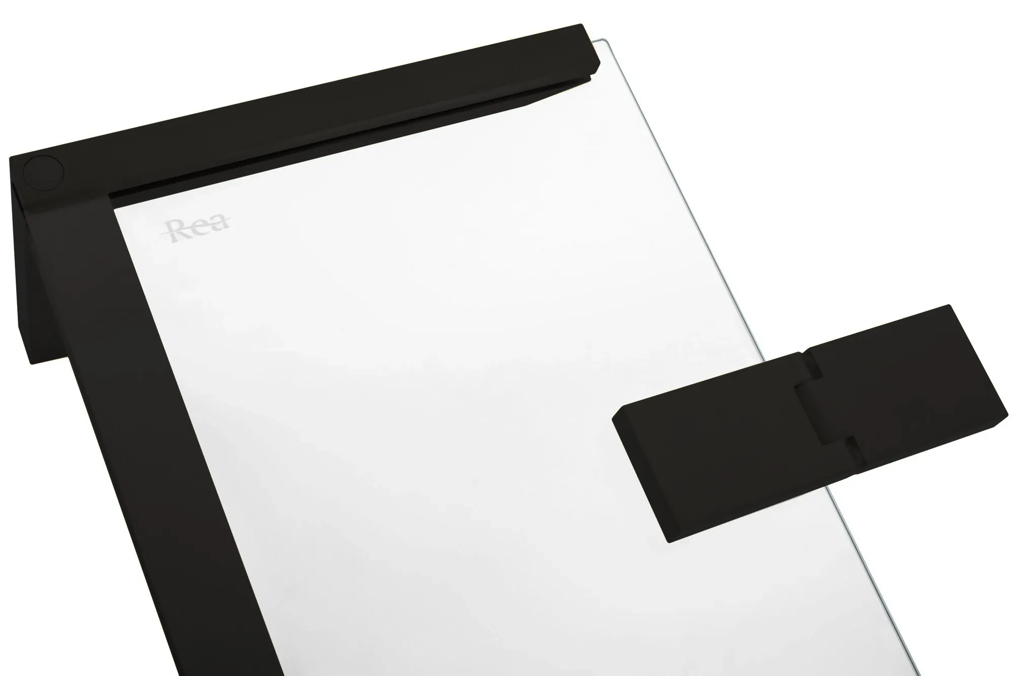 Ușă duș batantă 80 cm + panou 30 cm culoare neagră model Hugo Black [7]