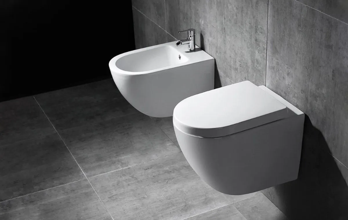 Vas wc suspendabil culoare alb model Carlo Mini Rimless Abs White - Rea [3]