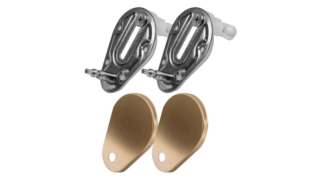 Vas wc suspendabil culoare auriu periat model Carlo Rimless Flat Brush Gold - Rea [6]