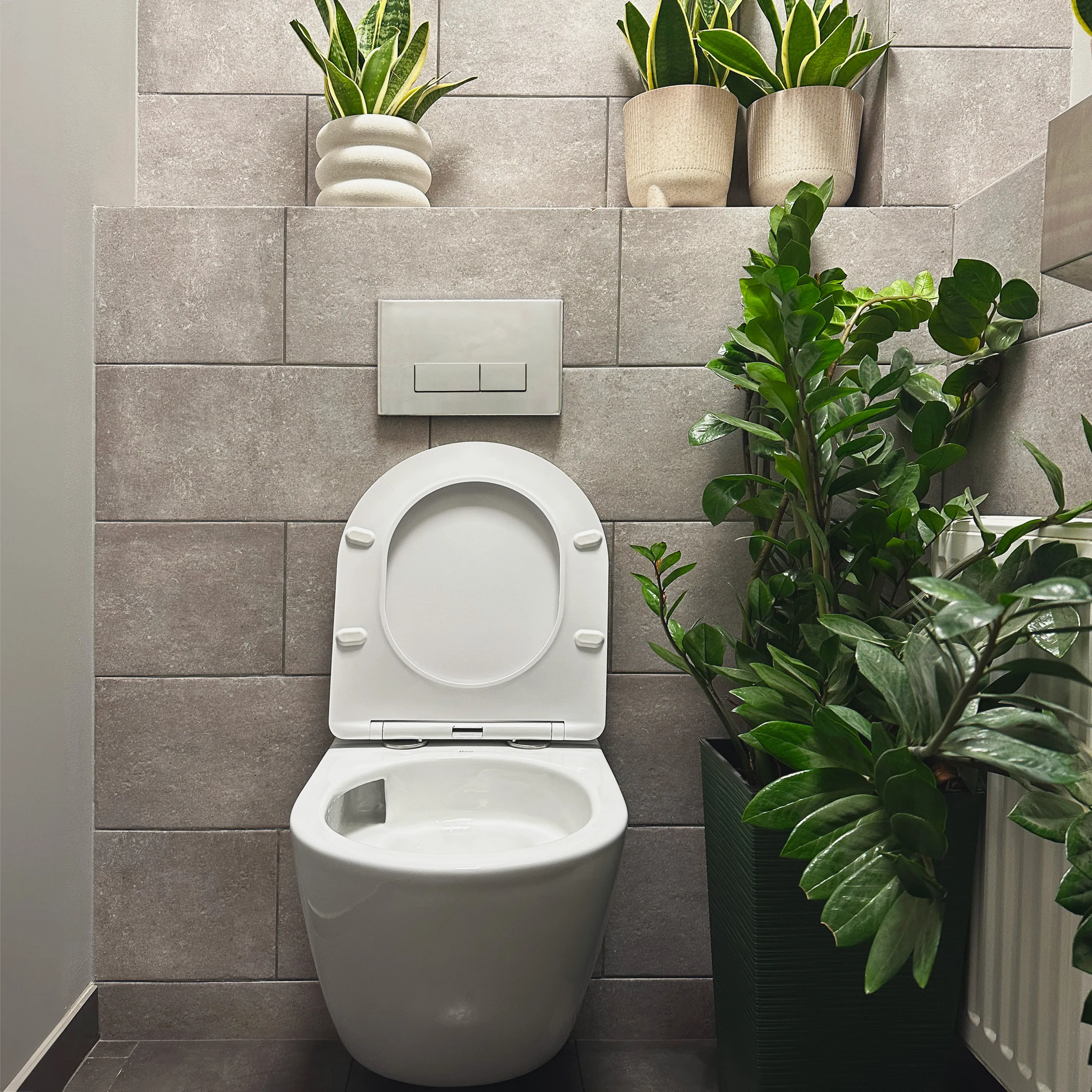 Vas wc suspendabil culoare alb model Carlo Mini Tornado Rimless Flat - Rea [8]