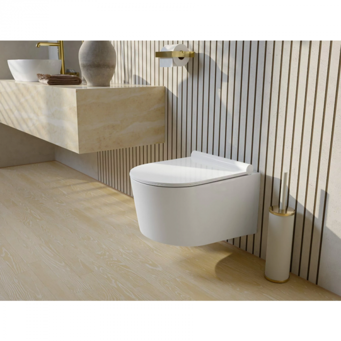 Vas wc suspendabil culoare alb model Laura Rimless White - Veldman [7]