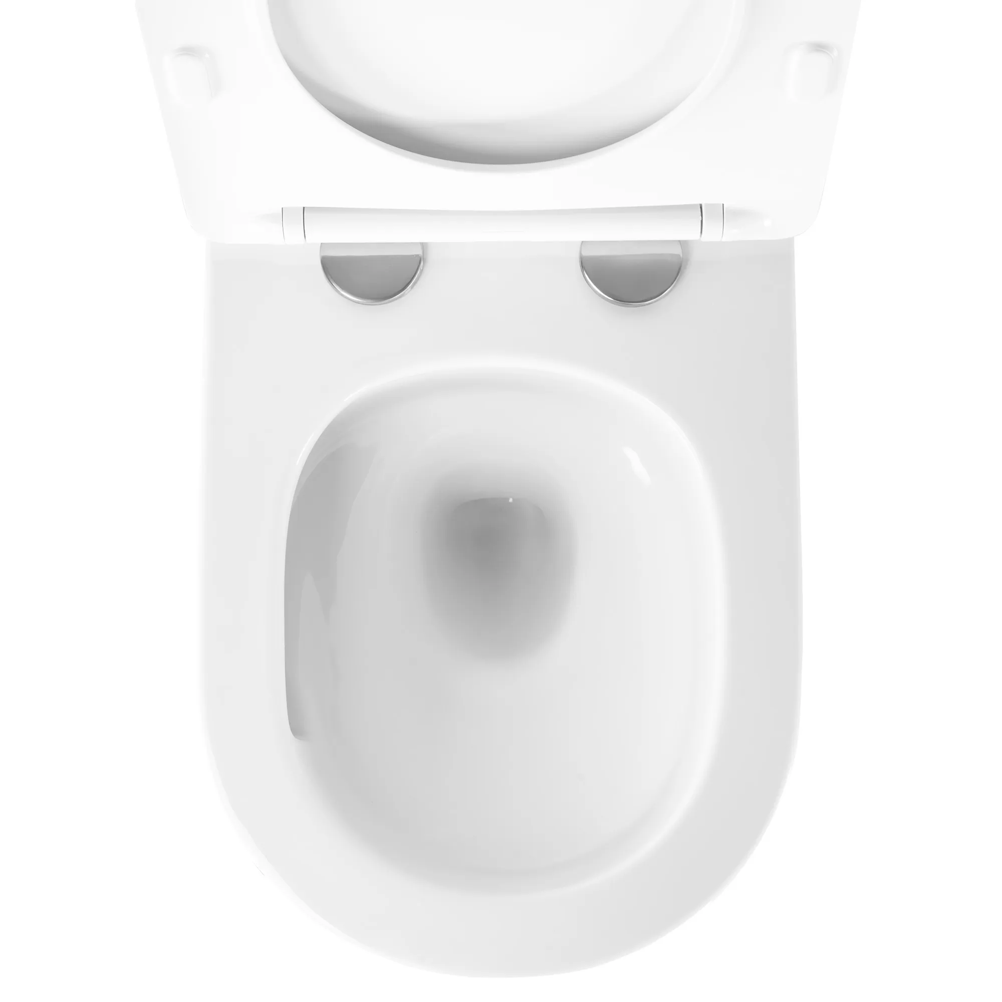 Vas wc suspendabil culoare alb model Carlo Mini Tornado Rimless NFQ White [4]