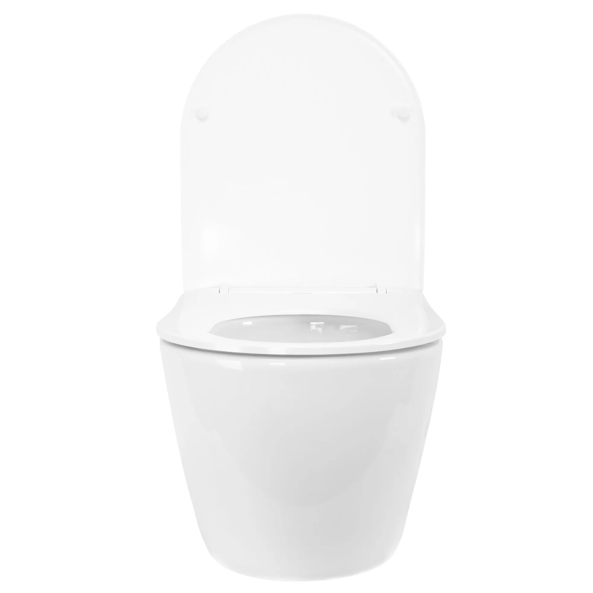 Vas wc suspendabil culoare alb model Carlo Mini Tornado Rimless NFQ White [3]