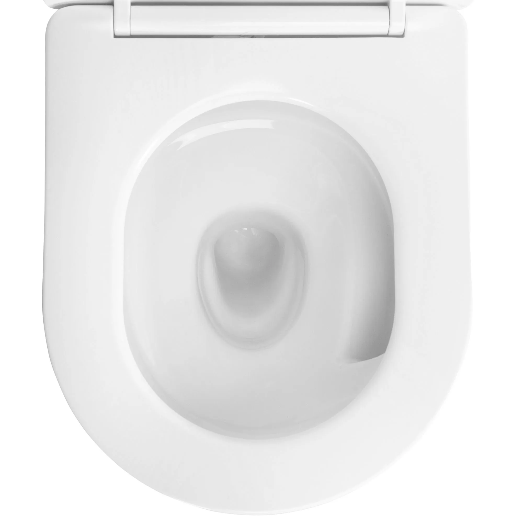Vas wc suspendabil culoare alb și auriu model Carlo Mini Tornado Rimless NF Gold Edge [3]