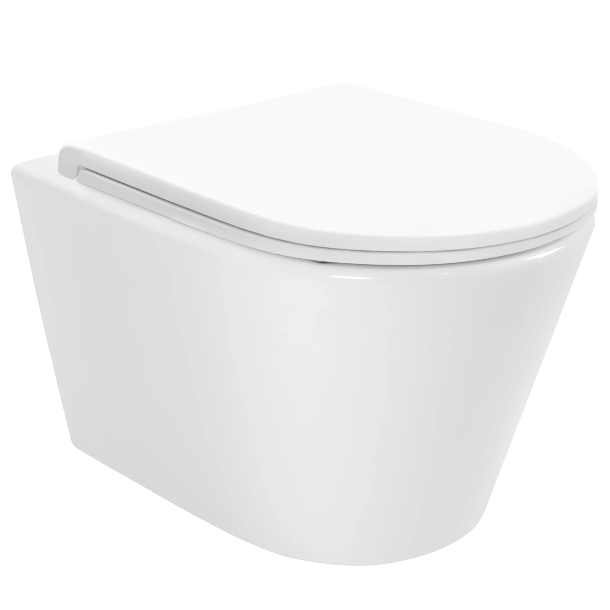 Vas wc suspendabil culoare albă model Tito Tornado Rimless NFQ White [2]