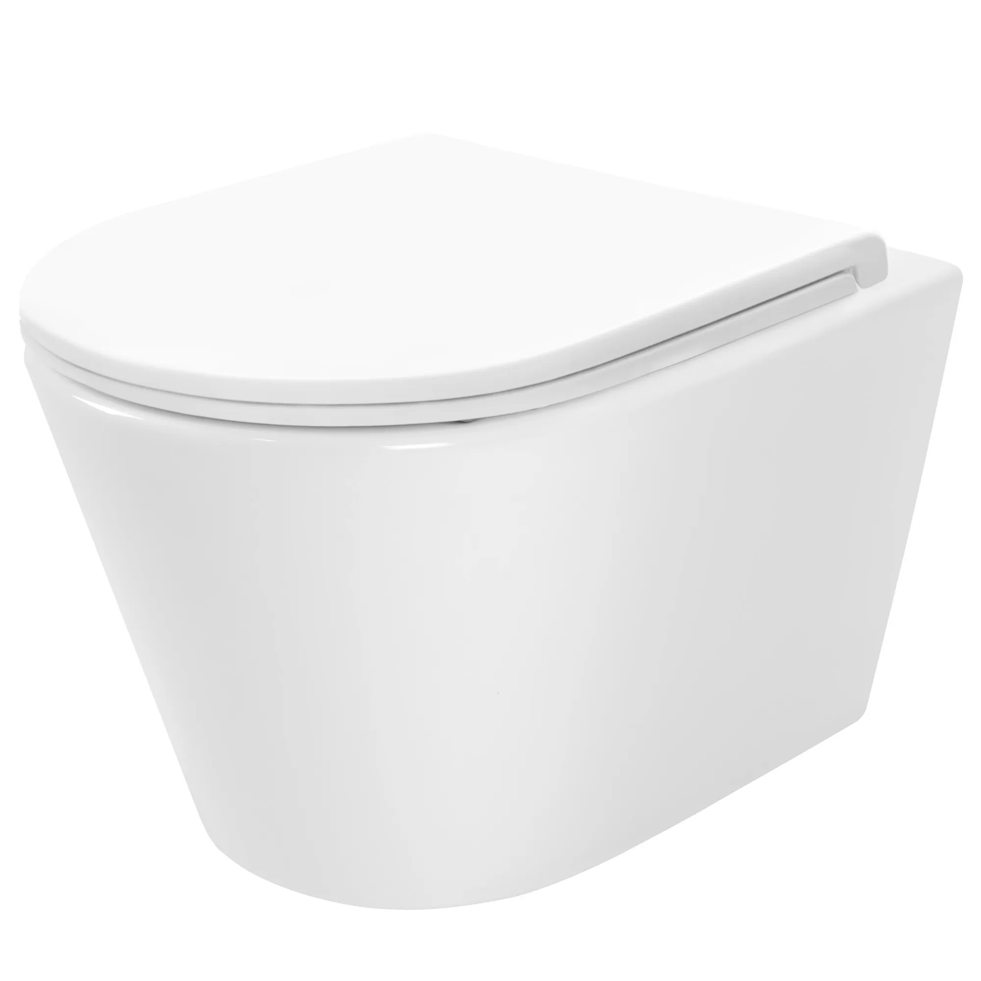 Vas wc suspendabil culoare albă model Tito Tornado Rimless NFQ White [1]