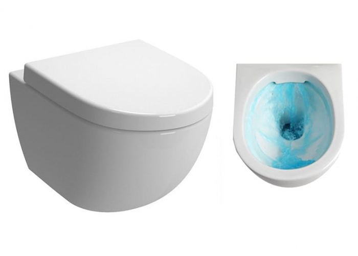 Vas wc suspendabil culoare alb model Vera Rimless White - Veldman [2]