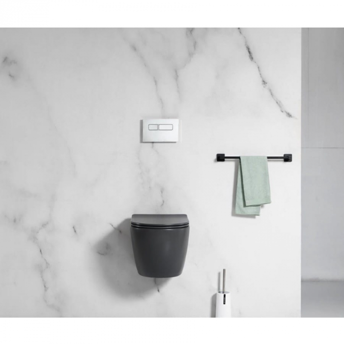 Vas wc suspendabil culoare gri mat model Vito Rimless Gray - Veldman [4]