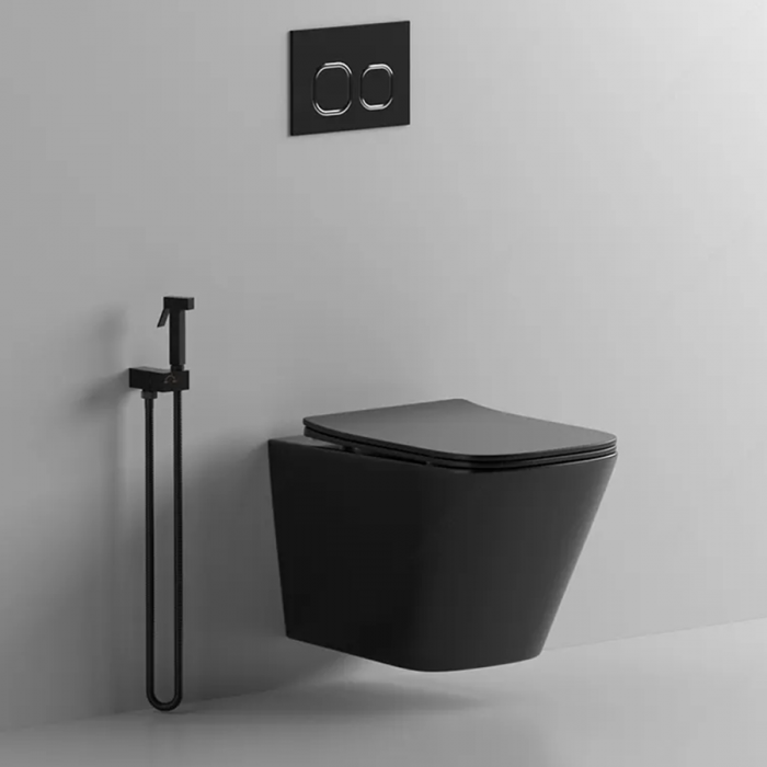 Vas wc suspendabil culoare negru mat model Imperia Rimless Black Mat - Veldman [2]