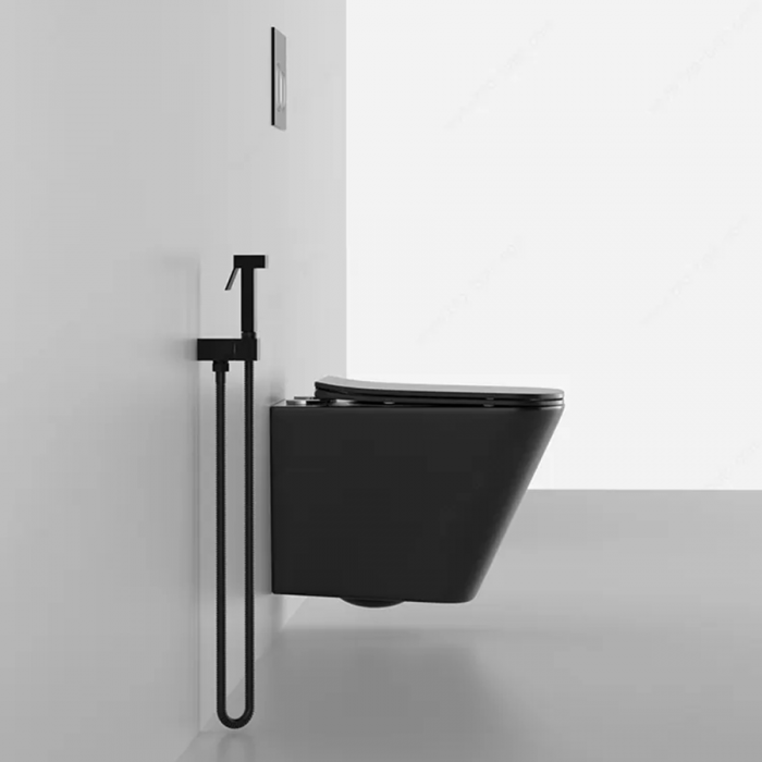 Vas wc suspendabil culoare negru mat model Imperia Rimless Black Mat - Veldman [3]