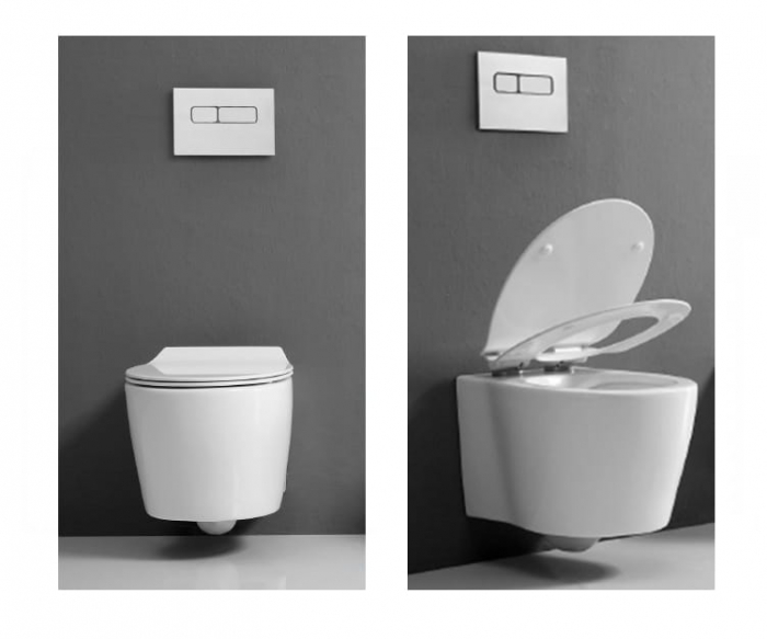 Vas wc suspendabil culoare alb model Alba Rimless White - Veldman [3]