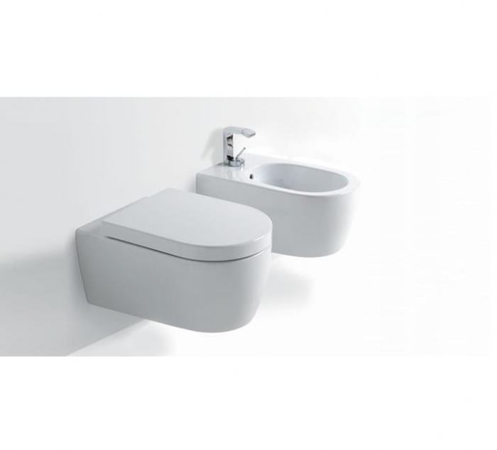 Vas wc suspendabil culoare alb model Lorent Rimless White - Veldman [3]