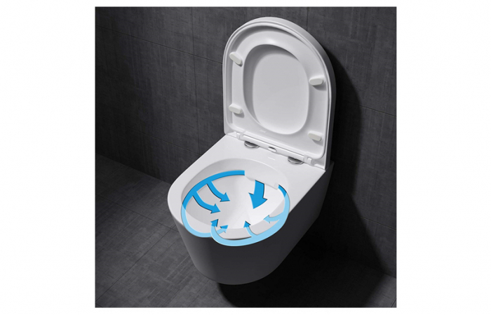 Vas wc suspendabil culoare alb model Sonata Rimless White - Veldman [3]