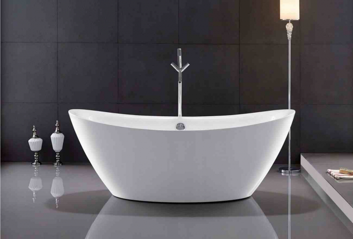 Cadă freestanding formă ovală 160x80x72 cm culoare albă model Ferrano [3]