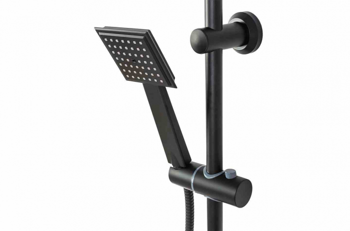 Set de duș culoare neagră înălțime 105 cm material alamă/ABS model Bravo Black [5]