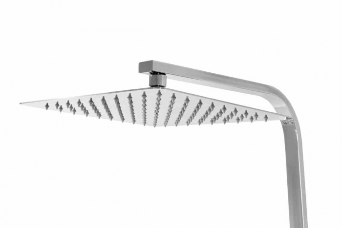 Set de duș culoare crom înălțime 120 cm material alamă/ABS model Cezar Chrome [4]