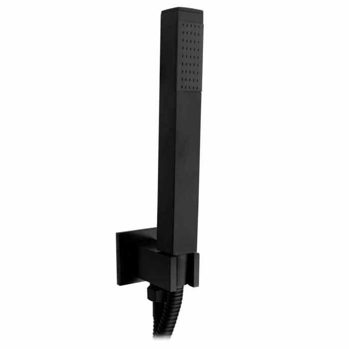 Set de duș culoare neagră înălțime 18 cm material alamă model Fenix Black [7]