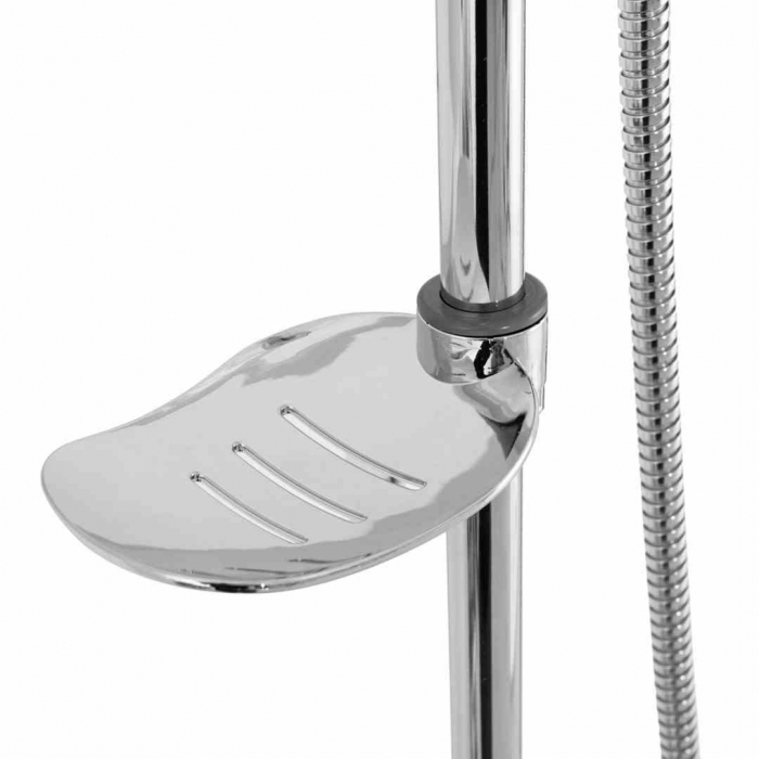 Set de duș culoare crom înălțime 105 cm material alamă/ABS model Luis Chrome [9]