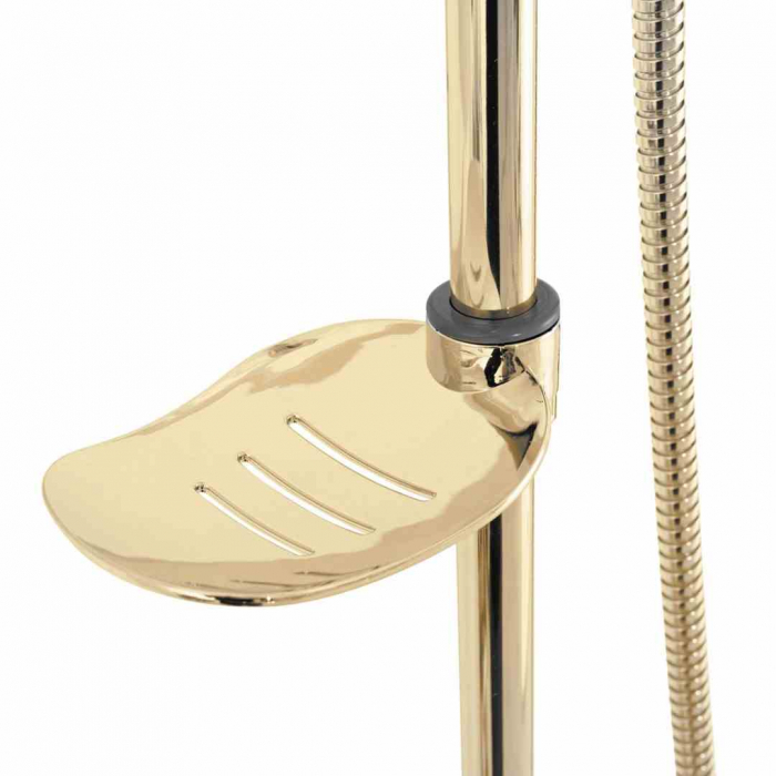 Set de duș culoare auriu înălțime 100 cm material alamă/ABS model Luis Gold [8]