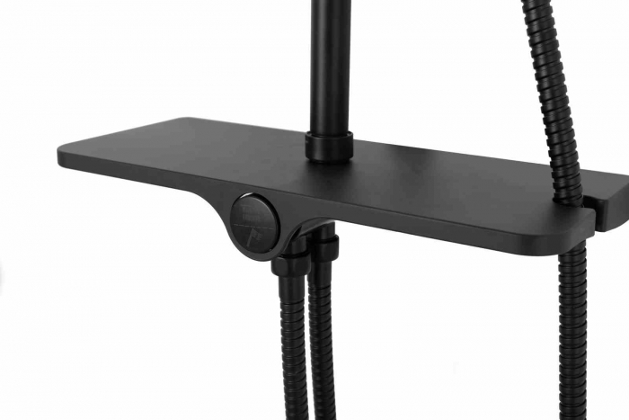Set de duș culoare neagră înălțime 98 cm material alamă/ABS model Mike Black [6]