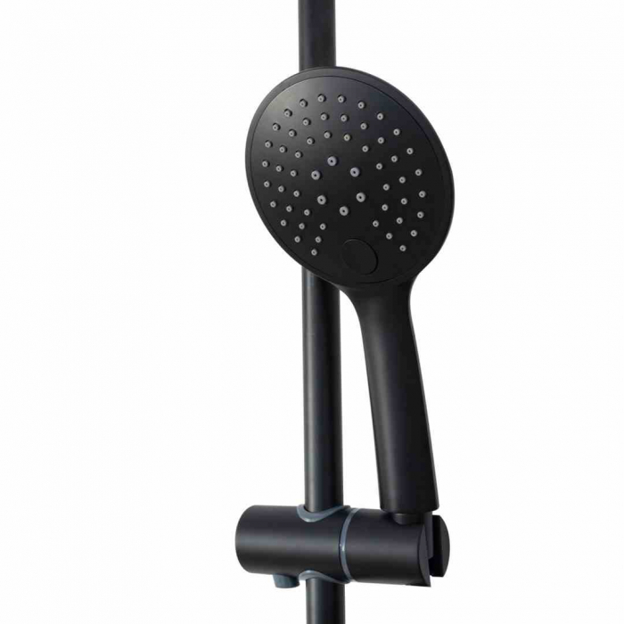 Set de duș culoare neagră înălțime 99 cm material alamă/ABS model Vigo Black [7]