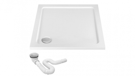 Cădiță duș mărime 90x90 cm culoare alb lucios formă pătrată din acril sanitar model Savoy White [4]