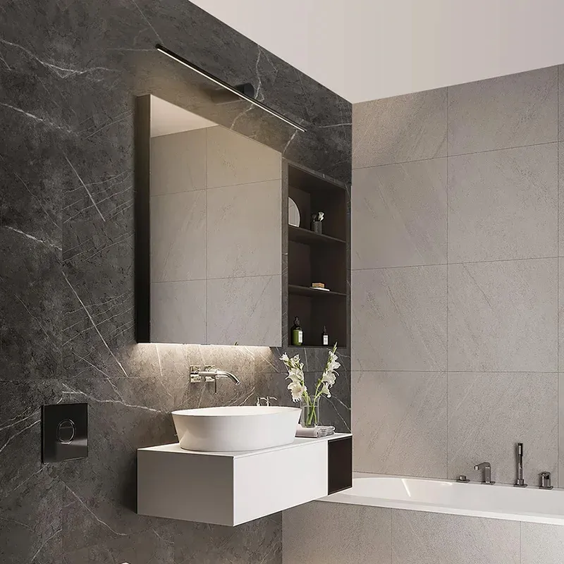 Aplică de baie LED pentru oglindă culoare neagră lungime 80 cm model APP1343-W Black [3]