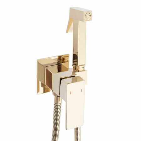 Baterii bideu - Baterie bideu culoare auriu înălțime 10 cm material alamă model Fenix Gold