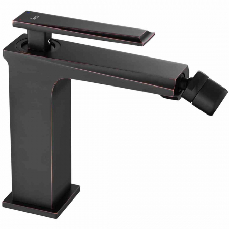 Baterii bideu - Baterie bideu culoare neagră înălțime 15 cm material alamă model Romano Old Black
