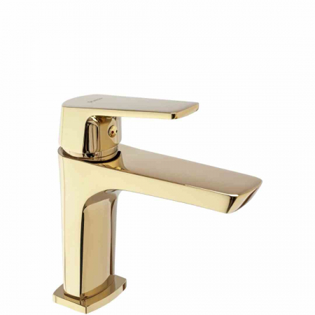 Baterii chiuvetă - Baterie chiuvetă culoare auriu înălțime 17 cm material alamă model Rusel Gold