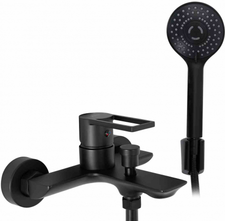 Baterii cadă - Baterie cadă culoare neagră înălțime 11 cm material alamă model Flip Black