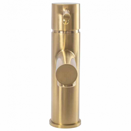 Baterie chiuvetă culoare auriu periat înălțime 18.5 cm material alamă model Tess Gold Brushed Low [2]