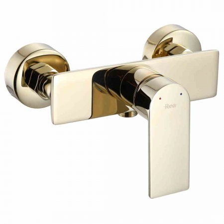 Baterie duș culoare auriu înălțime 12 cm material alamă/ABS model Urban Gold [1]