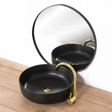 Baterie lavoar culoare auriu înălțime 30 cm material alamă model Talisa Gold High [4]