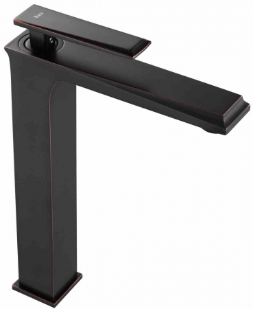 Baterii chiuvetă - Baterie chiuvetă culoare neagră înălțime 27 cm material alamă model Romano Old Black High