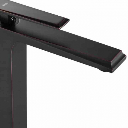 Baterie lavoar culoare neagră înălțime 16 cm material alamă model Romano Old Black Low [1]