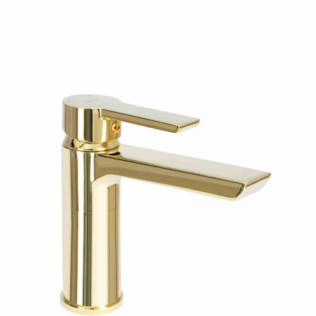 Baterii chiuvetă - Baterie chiuvetă culoare auriu înălțime 16 cm material alamă model Argus Gold Low