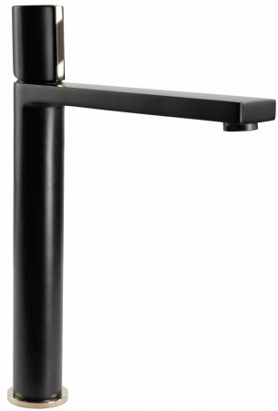 Baterii chiuvetă - Baterie chiuvetă culoare neagră înălțime 31.5 cm material alamă model Black Gold High