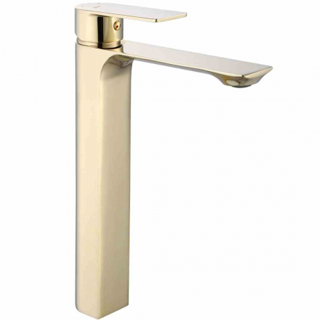Baterii chiuvetă - Baterie chiuvetă culoare auriu înălțime 29 cm material alamă model Urban Gold High
