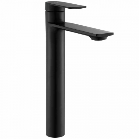Baterii chiuvetă - Baterie lavoar culoare neagră înălțime 29.5 cm material alamă model Storm Black High