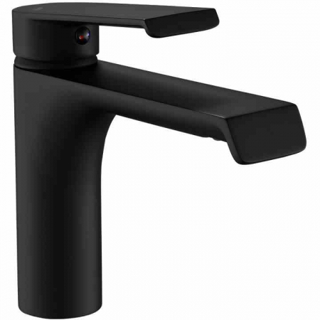 Baterii chiuvetă - Baterie lavoar culoare neagră înălțime 15 cm material alamă model Hass Black Low