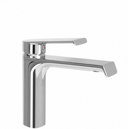 Baterii chiuvetă - Baterie lavoar culoare crom înălțime 15 cm material alamă model Hass Chrome Low