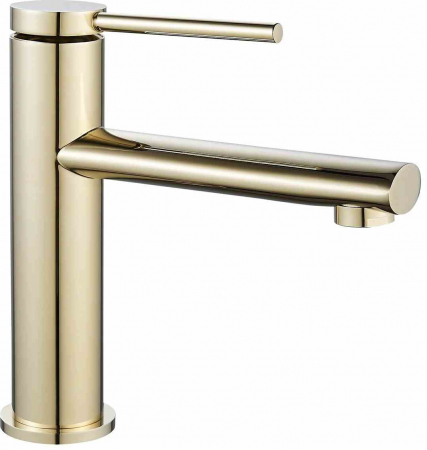 Baterii chiuvetă - Baterie chiuvetă culoare auriu înălțime 18 cm material alamă model Oval Gold Low