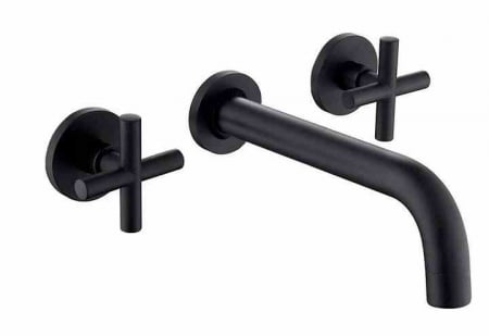 Baterii chiuvetă - Baterie chiuvetă culoare negru mat înălțime 6.2 cm material alamă model Exit Black